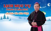 LỊCH MỤC VỤ THÁNG 12.2025 CỦA ĐỨC GIÁM MỤC GP