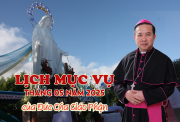 LỊCH MỤC VỤ THÁNG 05 NĂM 2025 CỦA ĐỨC CHA GIÁO PHẬN