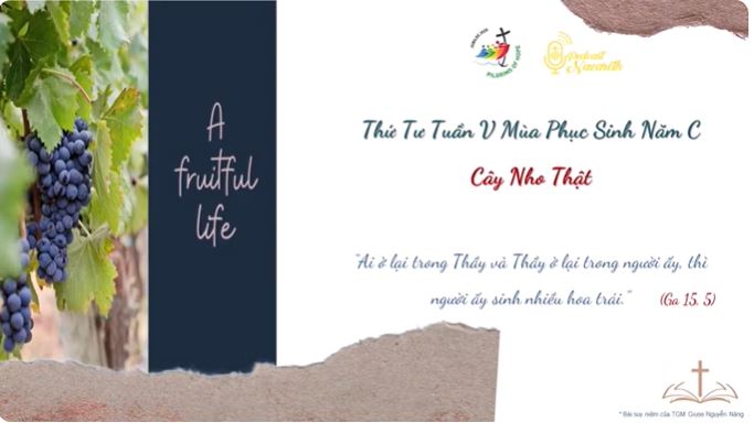 Suy niệm Thứ Tư Tuần V Mùa Phục Sinh