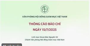 THÔNG CÁO BÁO CHÍ  của HĐGM VN NGÀY 15/7/2025