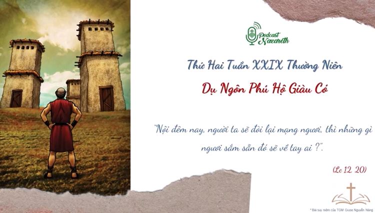 Suy niệm Thứ Hai Tuần XXIX Thường Niên