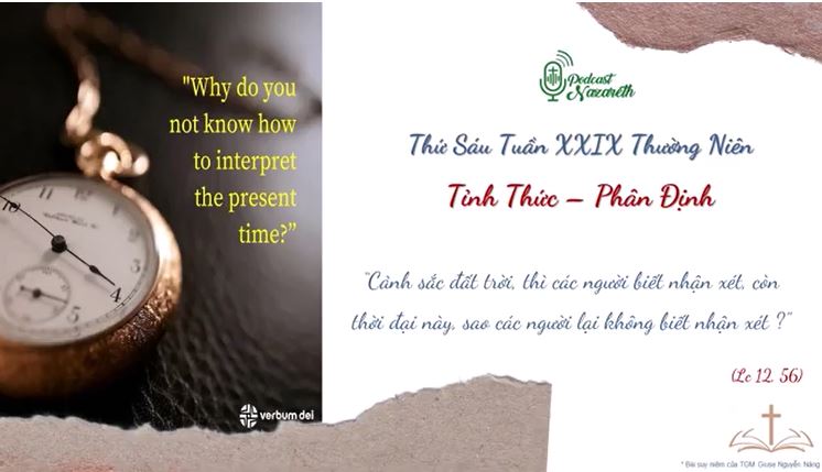 Suy niệm Thứ Sáu Tuần XXIX Thường Niên