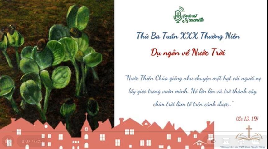 SUY NIỆM THỨ BA TUẦN 30 THƯỜNG NIÊN