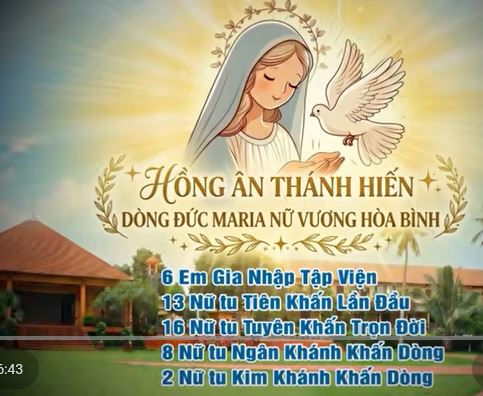 HỒNG ÂN THÁNH HIẾN DÒNG ĐỨC MARIA NVHB - NĂM 2026