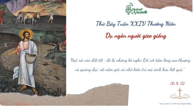 SUY NIỆM THỨ BẢY TUẦN 24 MÙA THƯỜNG NIÊN