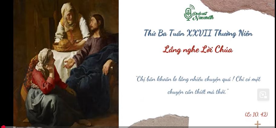 SUY NIỆM THỨ BA TUẦN 27 THƯỜNG NIÊN